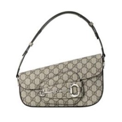 Replica Perfette Borsa a tracolla piccola Gucci Horsebit 1955 764155 Caffè imitazioni