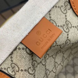 Borsa tote media Gucci con stampa Gucci 772176 Caffè Replica qualità specchio Replica Perfette Borsa tote media Gucci con stampa Gucci 772176 Caffè imitazioni