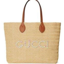 Replica Perfette Gucci Borse Imitazioni media effetto paglia 779666 Albicocca imitazioni
