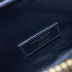Pochette YSL Saint Laurent Gaby con cerniera in pelle di agnello trapuntata nera Replica qualità specchio Replica Perfette Pochette YSL Saint Laurent Gaby con cerniera in pelle di agnello trapuntata nera imitazioni