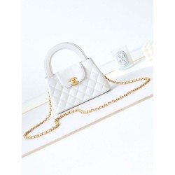 Imitazione 23K Kelly Mini shopping Borsa AS4416 Bianco
