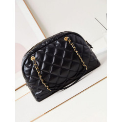 Imitazione 24A Maxi Bowling Borsa Washed Denim AS4812 Nero