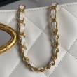 Imitazione 24B Clutch con catena Vanity AS5038/AS5036 Beige