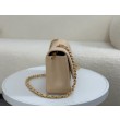 Imitazione Borse Firmate Replica vintage con patta in pelle di agnello Beige A2221