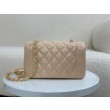 Imitazione Borse Firmate Replica vintage con patta in pelle di agnello Beige A2221