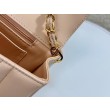 Imitazione Borse Firmate Replica vintage con patta in pelle di agnello Beige A2221