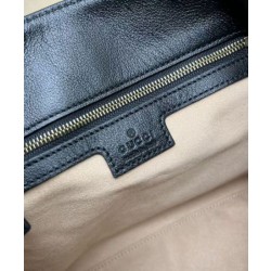 Imitazione Gucci Diana piccola tracolla in bambù borsa Nero
