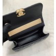 Imitazione Mini pochette con manico con catena nera AP2945
