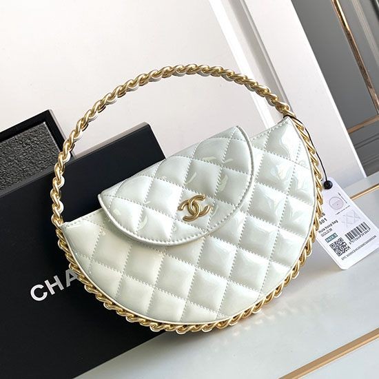 Imitazione Pochette in vernice bianca AP3585
