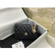 Imitazione Portafoglio WOC in pelle di agnello nero AP3297