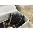 Imitazione Portafoglio WOC in pelle di agnello nero AP3297