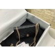 Imitazione Portafoglio WOC in pelle di agnello nero AP3297