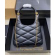 Imitazione YSL Saint Laurent Sade Hobo In Pelle Di Agnello Nero