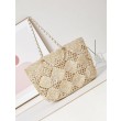 Maxi Shopping Raffia Coco Beach Borse Replica AS4576 Beige