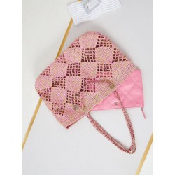 Maxi Shopping Raffia Coco Beach Borsa AS4576 Rosa