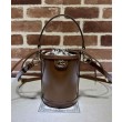Mini borsa a secchiello Gucci Ophidia Series Caffè