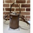 Mini borsa a secchiello Gucci Ophidia Series Caffè