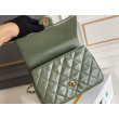 Mini flap Borsa con manico superiore Borsa AS5043/AS5032 Verde Mini flap Borsa con manico superiore Borsa AS5043/AS5032 Verde