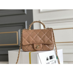 Mini flap Borse Replica con manico superiore Borse Replica con manico AS5043/AS5032 Beige