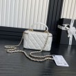 Mini Vanity Case con catena AP1472 Bianco