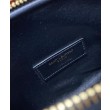 Pochette YSL Saint Laurent Gaby con cerniera in pelle di agnello trapuntata nera