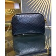 Pochette YSL Saint Laurent Gaby con cerniera in pelle di agnello trapuntata nera