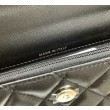 Porta cellulare con patta e catena nera AP3575