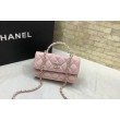 Porta cellulare con patta e catena rosa AP3575