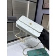 Portafoglio con catena in pelle di agnello AP3071 Bianco