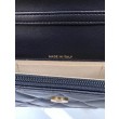 Portafoglio con catena in pelle di agnello AP3071 Nero