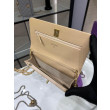 Portafoglio con catena WOC in pelle di agnello AP1450 Beige