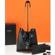 YSL Saint Laurent Jamie 4.3 Pochon In Pelle Di Agnello Nero