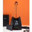 YSL Saint Laurent Jamie 4.3 Pochon In Pelle Di Agnello Nero