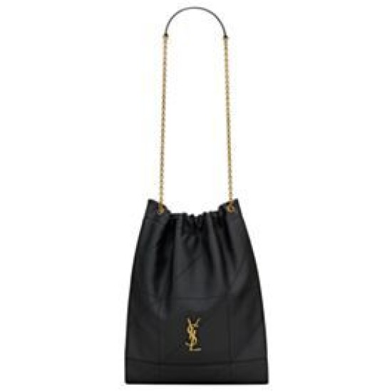 YSL Saint Laurent Jamie 4.3 Pochon In Pelle Di Agnello Nero
