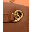 YSL Saint Laurent Mini Manon In Rafia E Pelle Conciata Al Vegetale Invecchiata Caffè