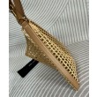 YSL Saint Laurent Oxalis Borse Firmate Replica In Rafia Macrame Albicocca