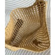 YSL Saint Laurent Oxalis Borse Firmate Replica In Rafia Macrame Albicocca
