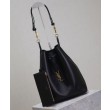 YSL Saint Laurent Paris Vii Pochon In Pelle Di Agnello Nero
