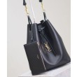 YSL Saint Laurent Paris Vii Pochon In Pelle Di Agnello Nero
