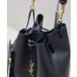 YSL Saint Laurent Paris Vii Pochon In Pelle Di Agnello Nero