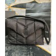 YSL Saint Laurent Puffer Messenger Imitazioni borse griffate In Nylon Rigenerato Econyl Nero