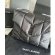 YSL Saint Laurent Puffer Messenger Imitazioni borse griffate In Nylon Rigenerato Econyl Nero