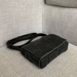 Borsa a cassetta Bottega Veneta agnello nera