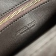 Borsa a tracolla Mini Andiamo Bottega Veneta agnello intrecciata fondente
