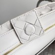 Borse Imitazioni Andiamo piccola di Bottega Veneta agnello intrecciata bianca