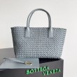 Qualità superiore replica Bottega Veneta Cabat Media Thunder Intrecciato Agnello