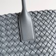 Qualità superiore replica Bottega Veneta Cabat Media Thunder Intrecciato Agnello