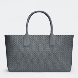 Qualità superiore replica Bottega Veneta Cabat Media Thunder Intrecciato Agnello