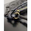 Borsa Replica 1:1 Bottega Veneta Gemelli Media Agnello Intrecciato Nera