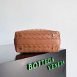 Borsa Replica 1:1 Bottega Veneta Mini Wallace vitello intrecciata marrone